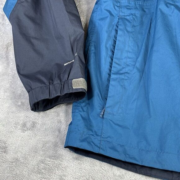 Eddie Bauer Jacket Men Small Weatheredge Blue Hooded Windbreaker Water Resistant - Picture 11 of 16